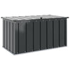 Vidaxxl caja de almacenaje para jardín negro 101 x 56,5 x 50 cm acero