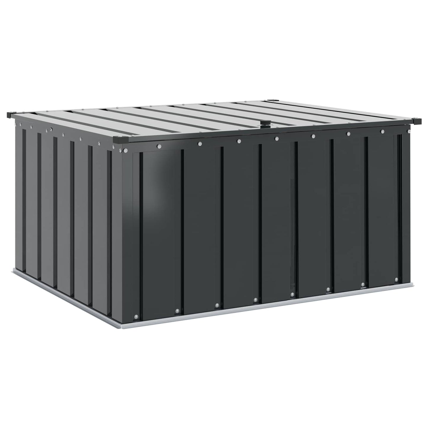 Vidaxl tuinopslagdoos zwart 101 x 82 x 50 cm staal
