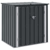 VidaXL box da giardino nero 101,5 x 82 x 100 cm in acciaio