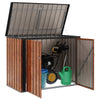 Contenitore da giardino Vidaxx marrone 151,5 x 82 x 110,5 cm in acciaio