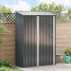 Casetta da giardino Vidaxl antracite 140,5 x 74 x 200 cm metallo
