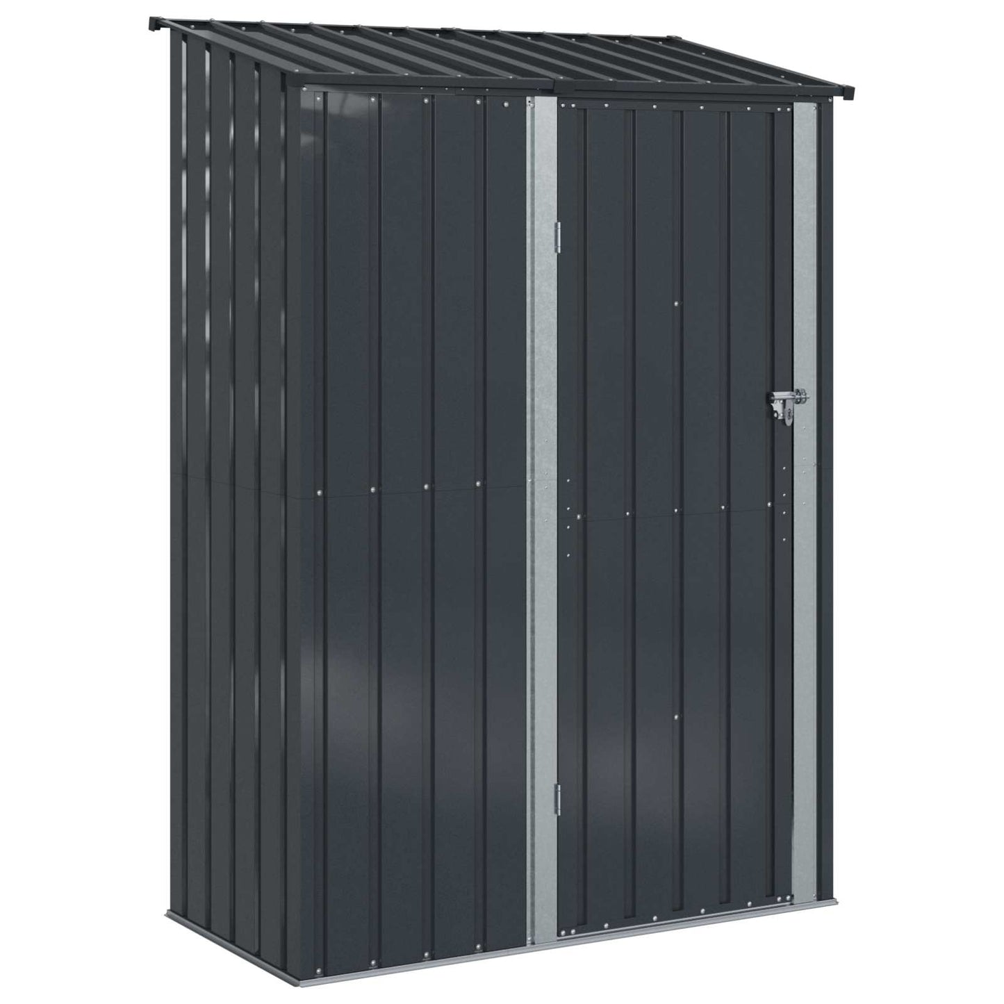 Casetta da giardino Vidaxl antracite 140,5 x 74 x 200 cm metallo