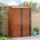 Vidaxl tuinhuisjes bruin 140,5 x 74 x 200 cm metaal