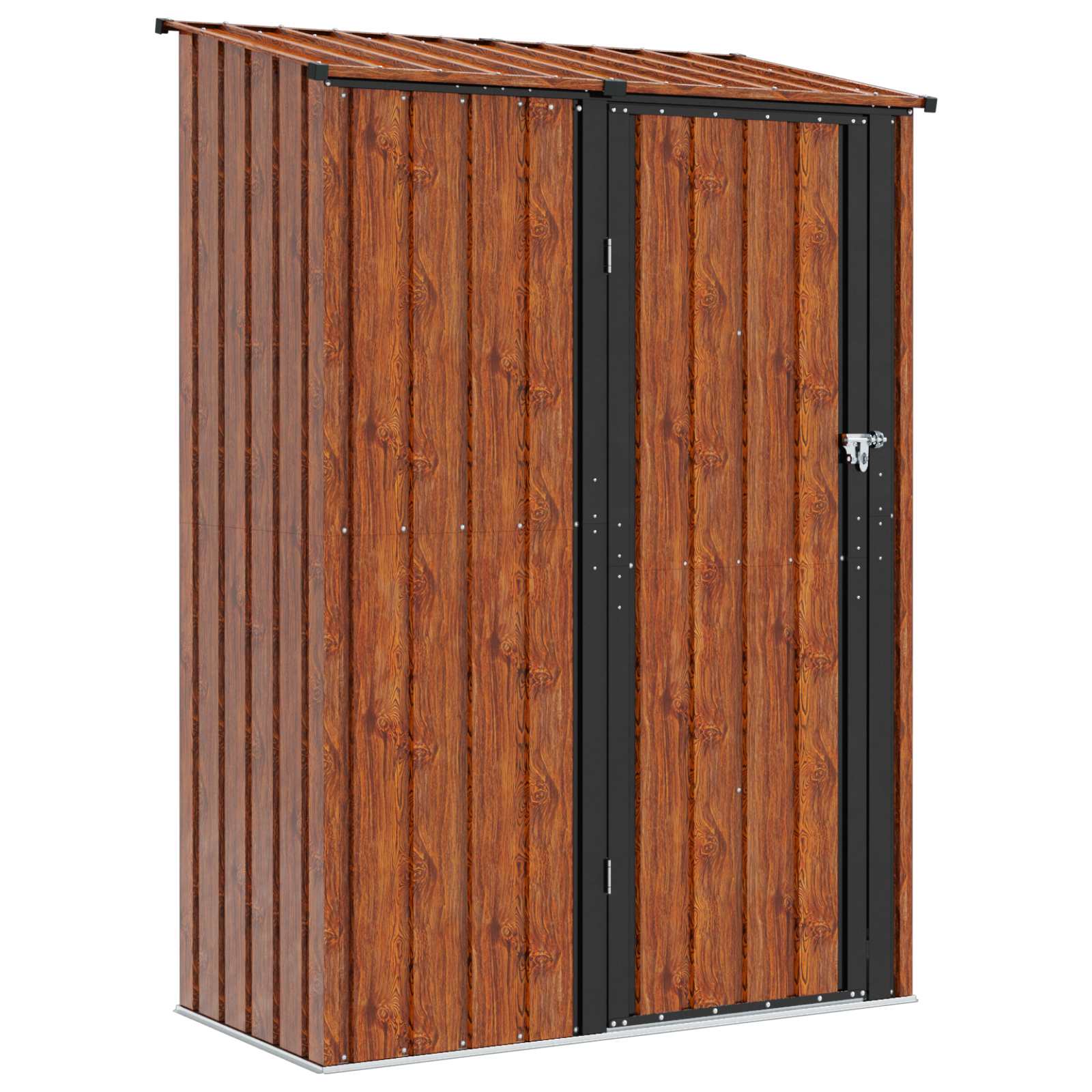 Vidaxl tuinhuisjes bruin 140,5 x 74 x 200 cm metaal