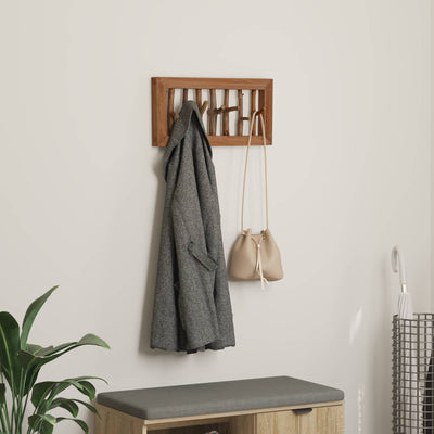Vidaxl hanger bruin 50 x 11 x 25 cm massief mahoniehout