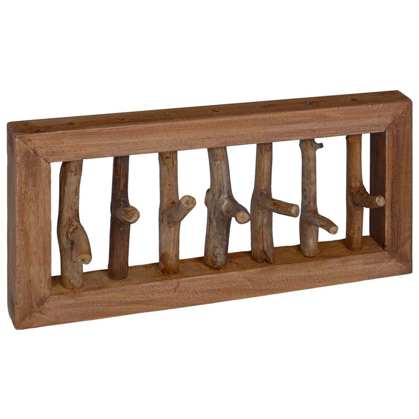 Vidaxl hanger bruin 50 x 11 x 25 cm massief mahoniehout