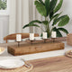 Vidaxx portavelas natural 50 x 15 x 10 cm madera maciza de teca