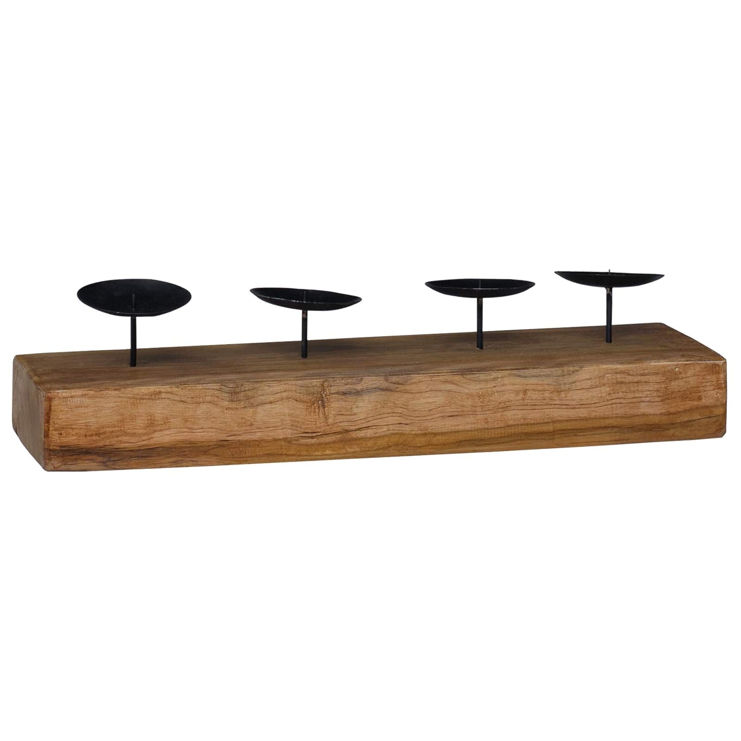 Vidaxx portavelas natural 50 x 15 x 10 cm madera maciza de teca