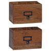 Vidaxl potloodetui multikleur 18 x 10 x 12 cm massief mahoniehout