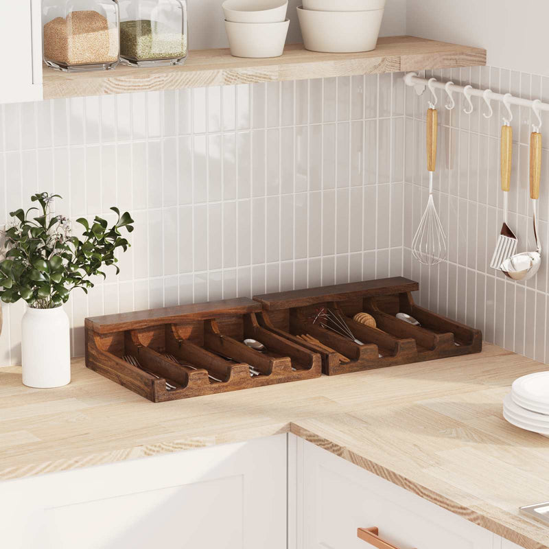 Vidaxl koffer bruin 36 x 30 x 10 cm massief mahoniehout