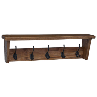 Vidaxl hanger bruin 50 x 10 x 14 cm massief mahoniehout