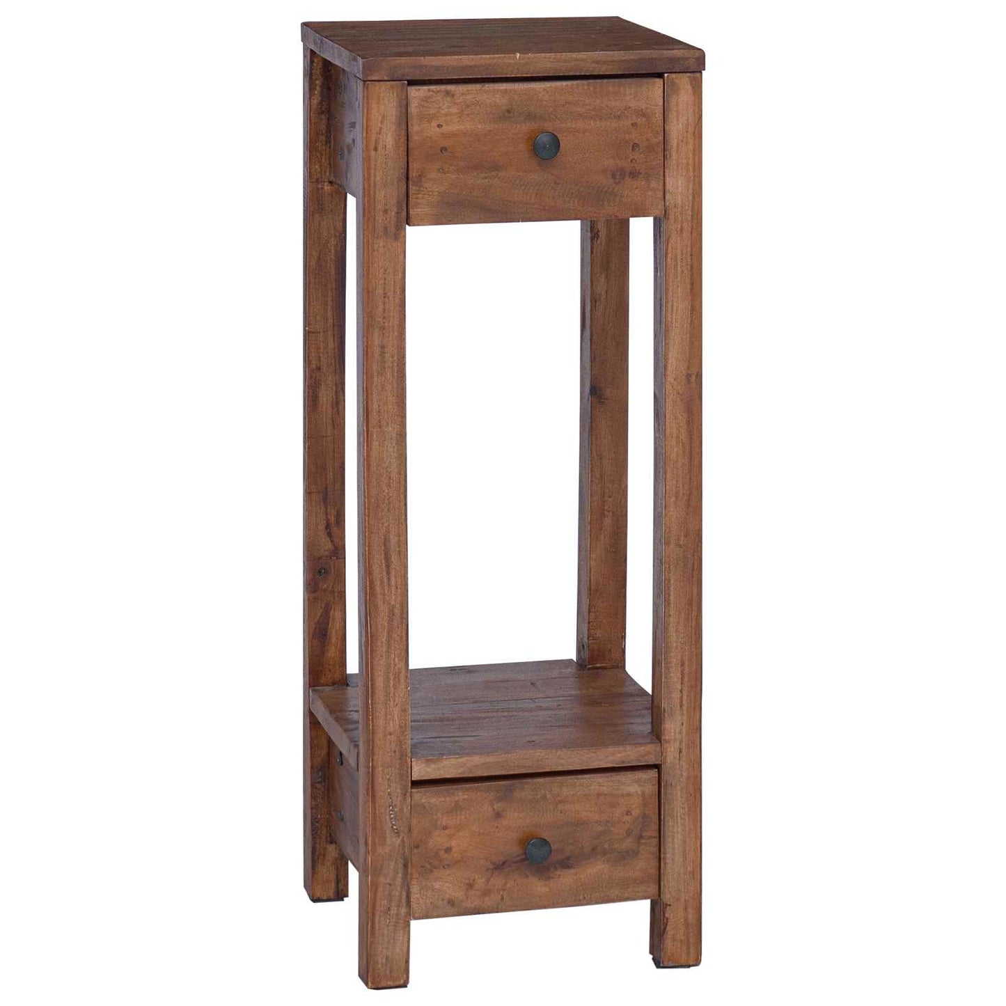 Vidaxx soporte para plantas con cajón marrón 30 x 30 x 80 cm caoba