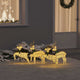 Vidaxl led rendieren 4 pcs goud stof