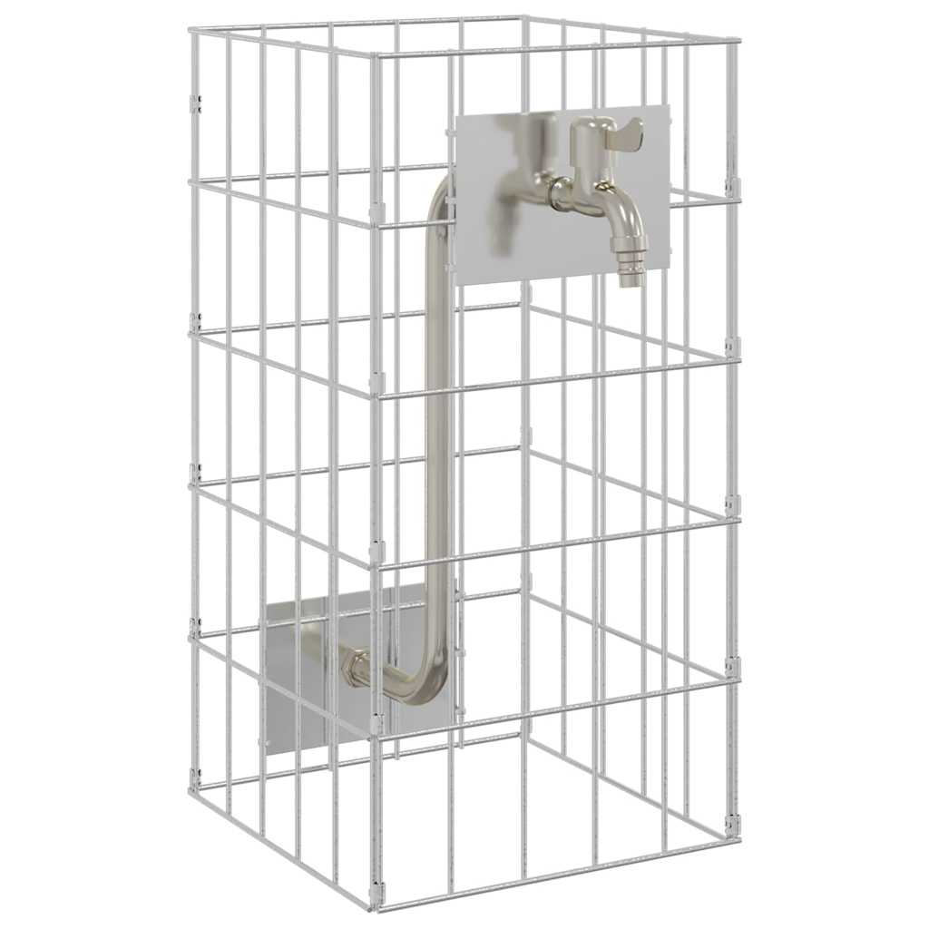 Rubinetto per gabbione Vidaxx argento 26 x 25 x 50 cm in acciaio inossidabile