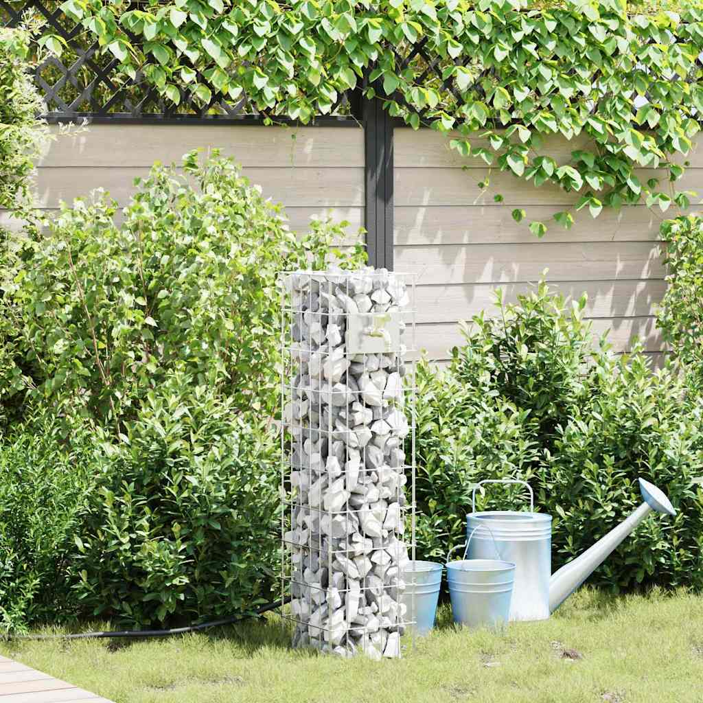 Rubinetto per gabbione Vidaxx argento 25 x 25 x 100 cm in acciaio inossidabile