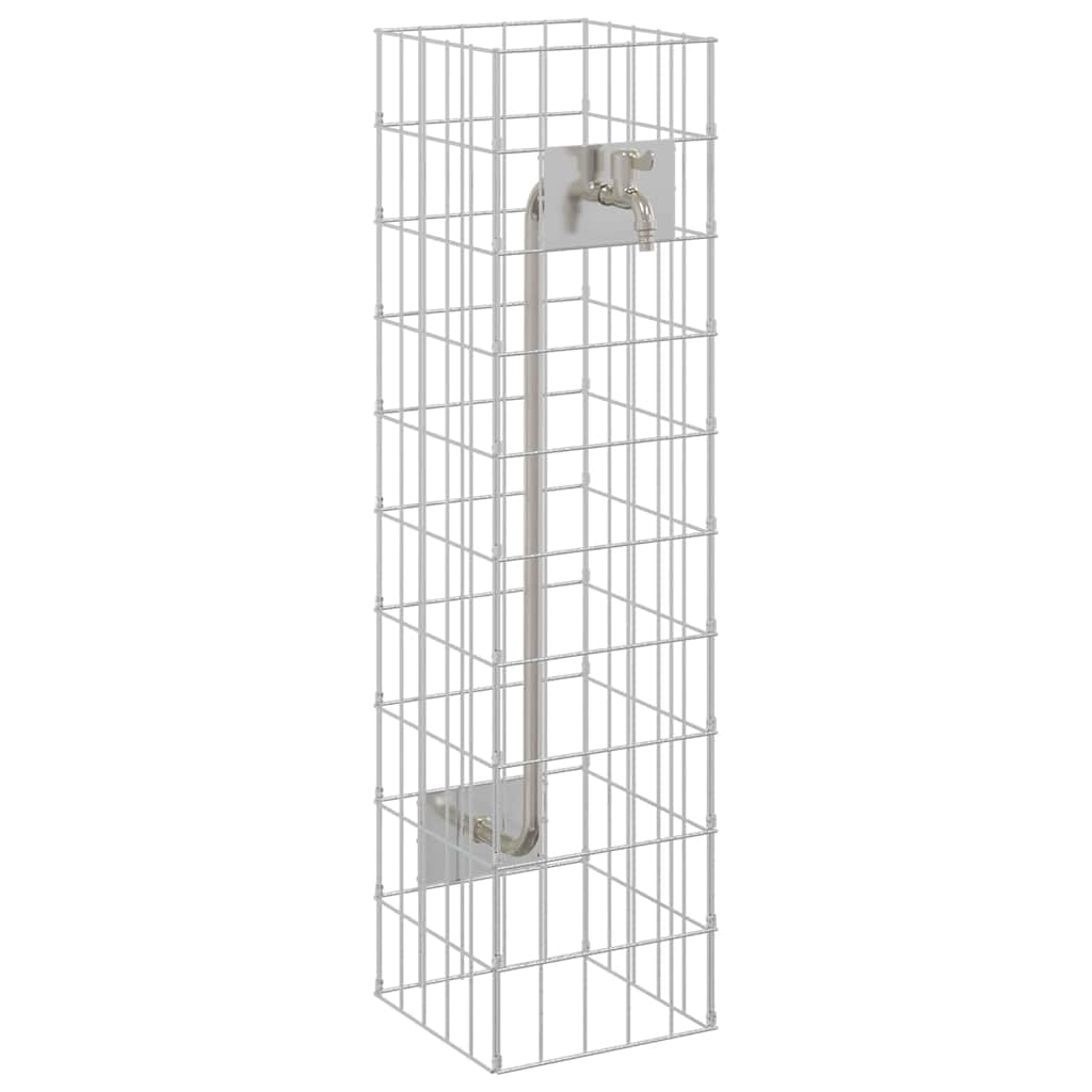 Rubinetto per gabbione Vidaxx argento 25 x 25 x 100 cm in acciaio inossidabile