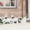 VidaXL renne led 3 pezzi in tessuto bianco freddo