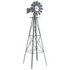 Mulino a vento VidaXL grigio 84 x 68 x 245 cm in ferro