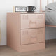 Vidaxl kast handvatten 2 pcs roze 85 x 45 mm metaal