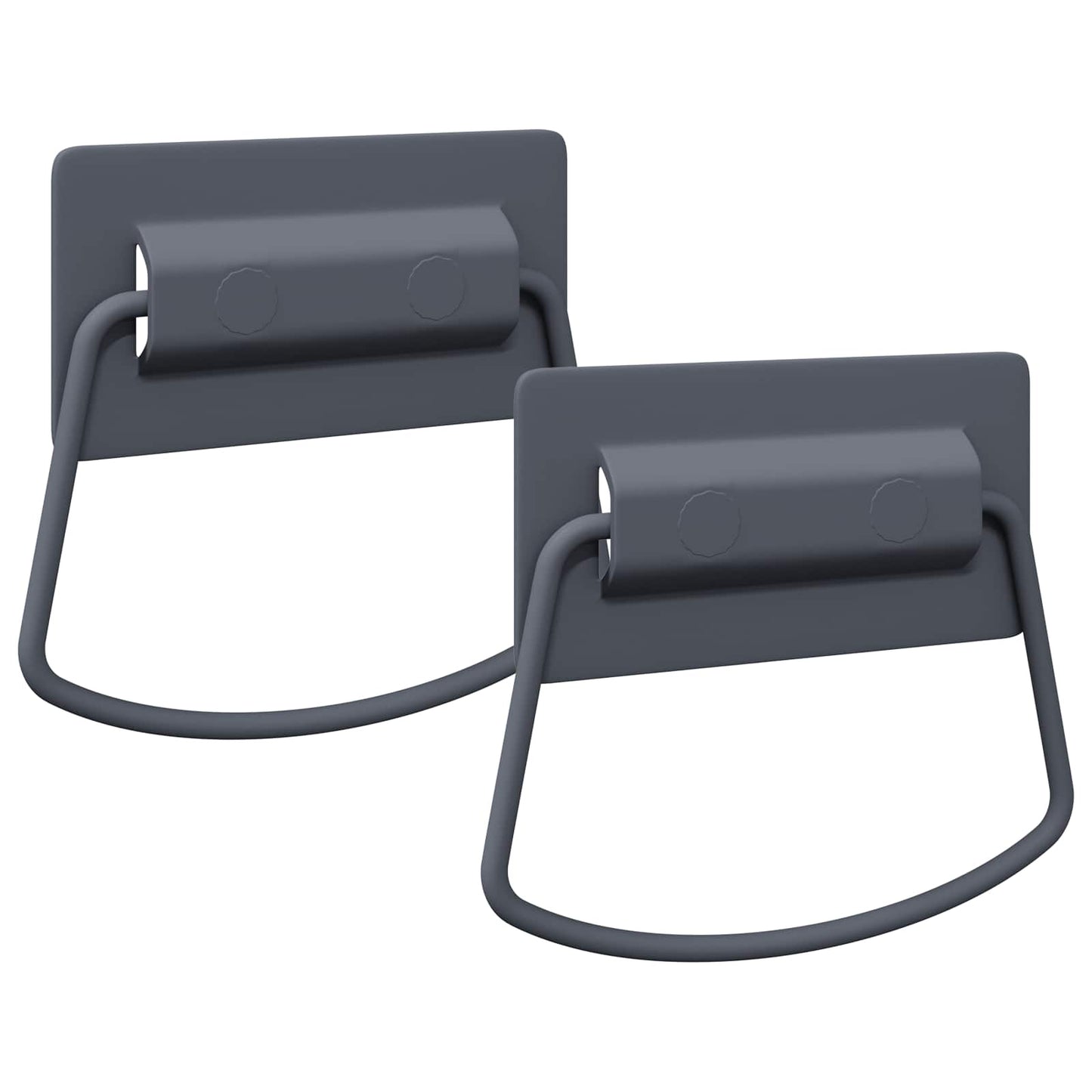 Tiradores para armario vidaxxl 2 piezas antracita 85 x 45 mm metal