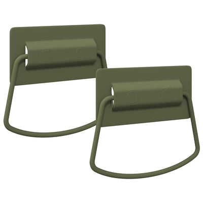 Maniglie per armadio Vidaxxl 2 pz grigio 85 x 45 mm in metallo