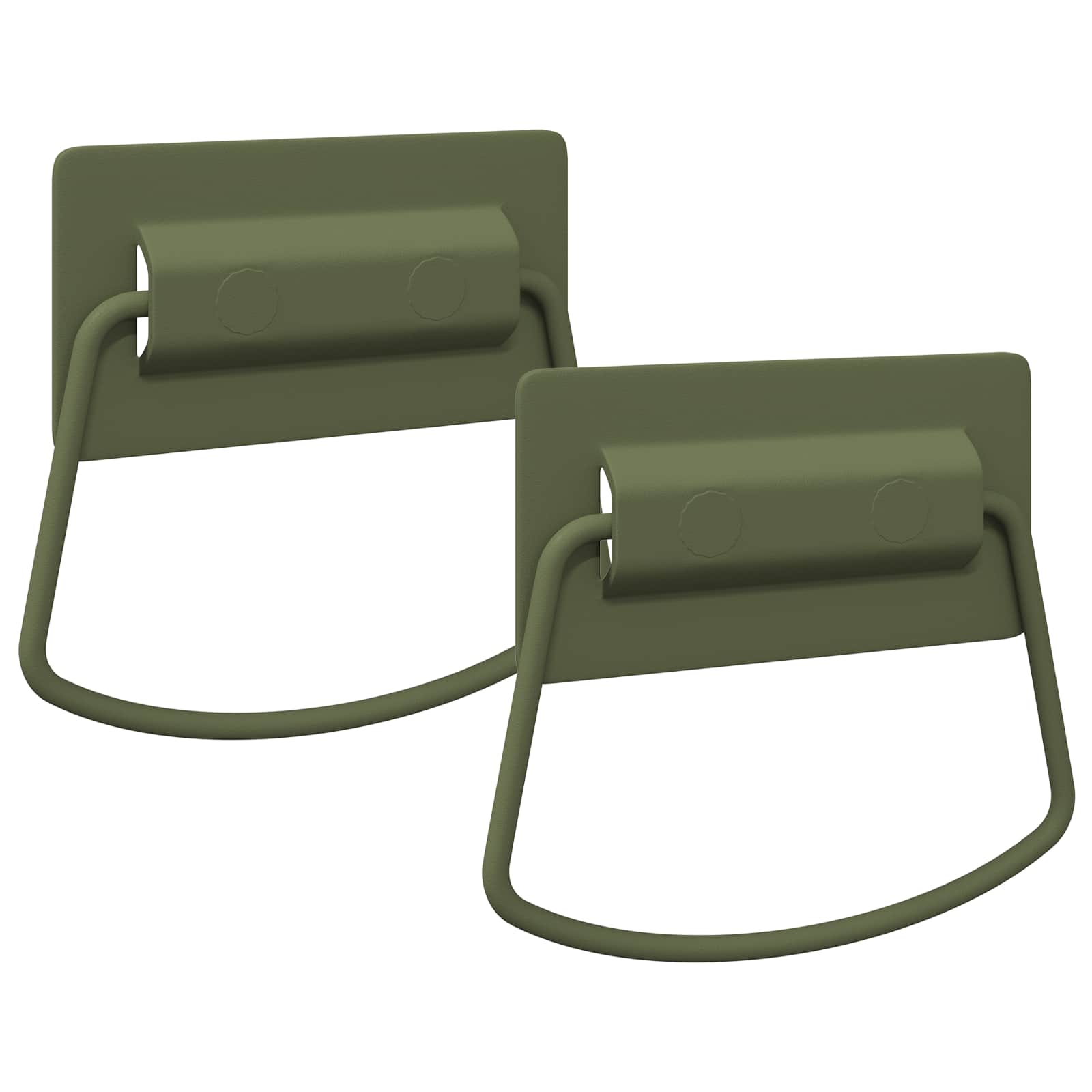 Maniglie per armadio Vidaxxl 2 pz grigio 85 x 45 mm in metallo