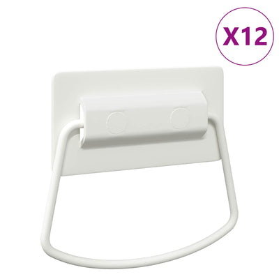 Maniglie per armadio Vidaxxl 12 pz bianco 85 x 45 mm in metallo