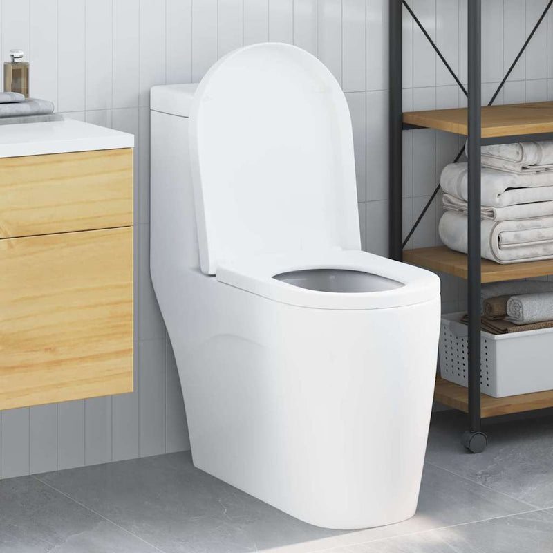 Vidaxx asiento de inodoro regulable blanco 48 x 36,5 x 4,5 cm polipropileno