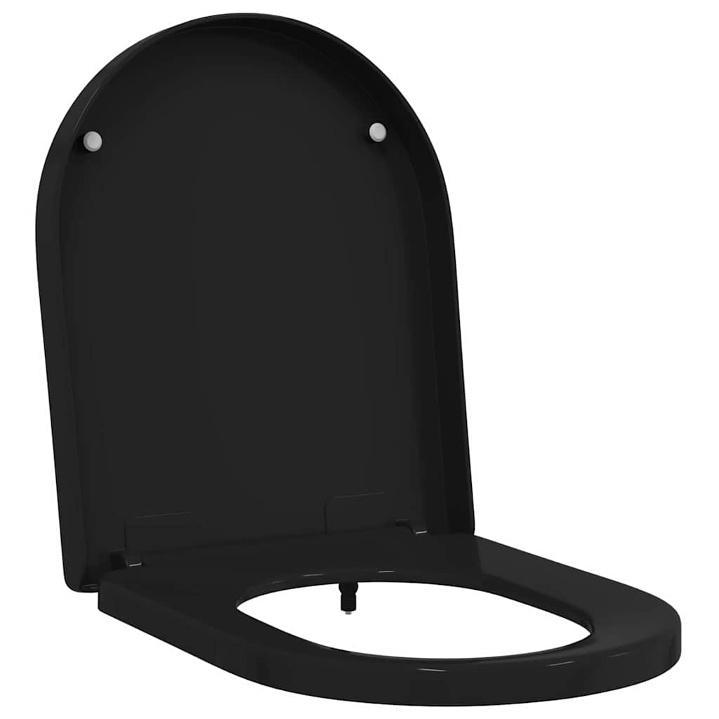 Sedile WC Vidaxx nero 48 x 36,5 x 4,5 cm in polipropilene