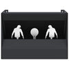 Vidaxl kogel trap box zwart 29 x 22 x 20 cm staal