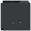 Vidaxl kogel trap box zwart 29 x 22 x 20 cm staal