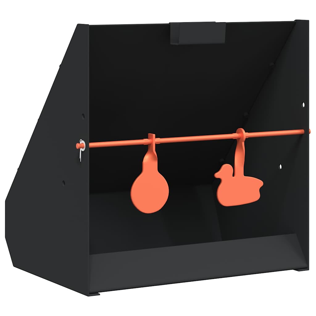 Vidaxl atrapabalas negro 31 x 23 x 31,5 cm acero