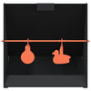 Vidaxl kogelvanger zwart 31 x 23 x 31,5 cm staal