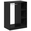 Armadio VidaXL con ripiano con contenitore rovere nero 77 x 48 x 102 cm