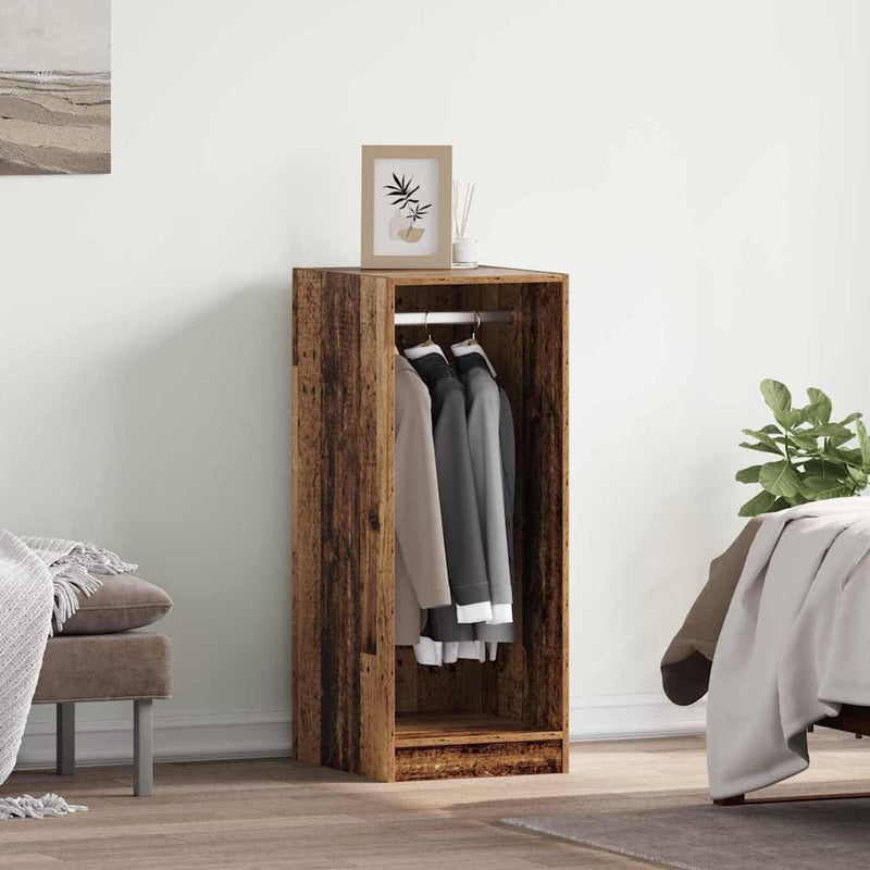 Armadio VidaXL con ripiano con contenitore in legno vecchio 41 x 48 x 102 cm