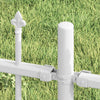 Valla de jardín Vidaxx blanca 240 x 165 cm acero con recubrimiento en polvo