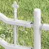 Recinzione da giardino Vidaxx bianca 240 x 166 cm in acciaio verniciato a polvere