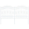 Recinzione da giardino Vidaxx bianca 240 x 166 cm in acciaio verniciato a polvere