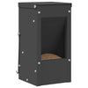 Vidaxl cibo per conigli nero 12,5 x 12,5 x 25 cm acciaio laminato a freddo