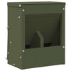 Vidaxl konijnenvoer olijf groen 20 x 12,5 x 25 cm koudgewalst staal