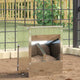Vidaxl comida para conejos plata 20 x 12,5 x 25 cm acero galvanizado