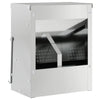 Vidaxl comida para conejos plata 20 x 12,5 x 25 cm acero galvanizado