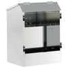 Vidaxl comida para conejos plata 64,5 x 25,5 x 45,5 cm acero galvanizado