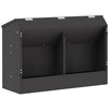 Vidaxl cibo per conigli nero 64,5 x 25,5 x 45,5 cm acciaio laminato a freddo