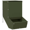 Vidaxl konijnenvoer olijf groen 17,5 x 26 x 28,5 cm koudgewalst staal