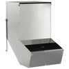 Vidaxl cibo per conigli argento 17,5 x 26 x 28,5 cm in acciaio zincato