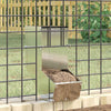 Vidaxl comida para conejos plata 12,5 x 26 x 28,5 cm acero galvanizado