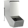 Vidaxl comida para conejos plata 12,5 x 26 x 28,5 cm acero galvanizado