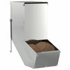 Vidaxl comida para conejos plata 12,5 x 26 x 28,5 cm acero galvanizado