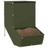 Vidaxl cibo per conigli verde oliva 17,5 x 26 x 28,5 cm acciaio laminato a freddo